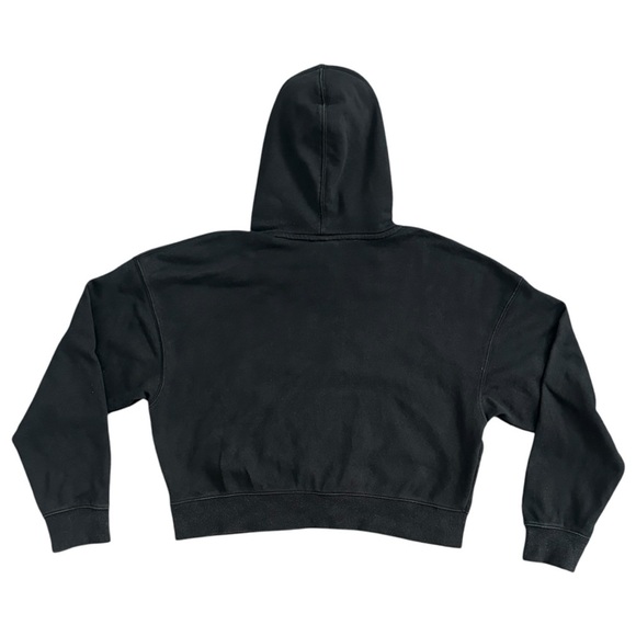 Jordan Brooklyn Fleece Cropped Loose Fit Logo Hoodie in Black Women’s Small - Picture 5 of 8